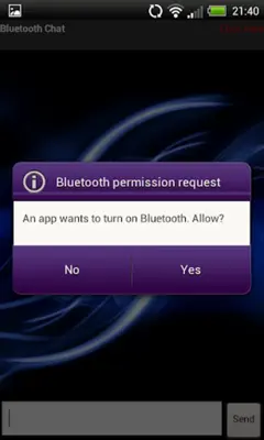 Bluetooth Chat android App screenshot 0