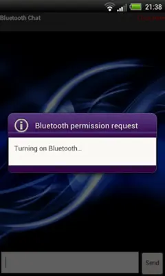 Bluetooth Chat android App screenshot 1