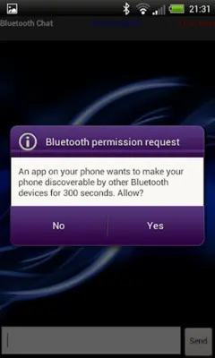 Bluetooth Chat android App screenshot 4